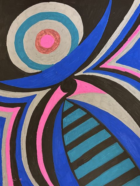 Sem título — caneta Posca sobre papel Canson