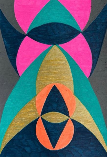 Sem título — caneta Posca sobre papel Canson